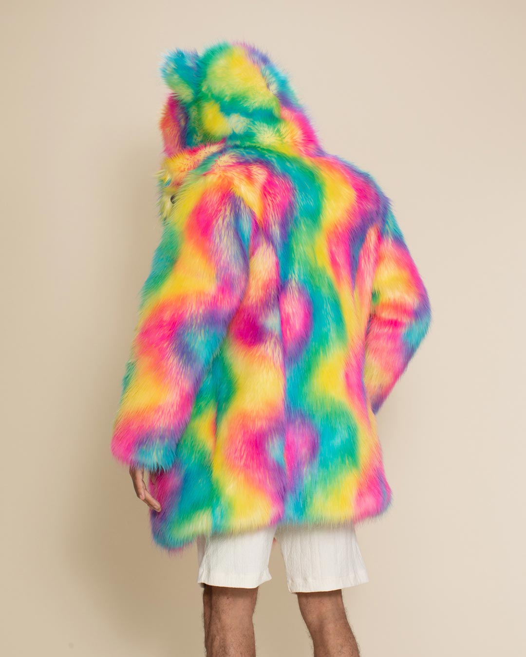 Rainbow Bear Classic Collector Edition Faux Fur Coat | Men's