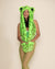 Neon Green Leopard Collector Edition Faux Fur Hood | Women's