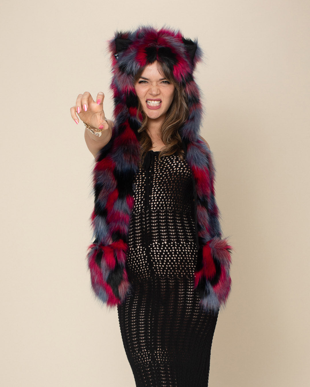 Crimson Cat Collector Edition Faux Fur Hood | Women&#39;s