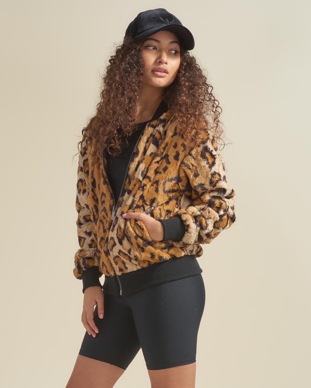 Cheetah ULTRA SOFT Faux Fur Bomber Jacket | Women&#39;s