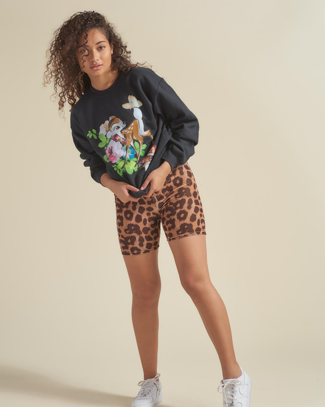 Jaguar Velvet Biker Shorts | Women's