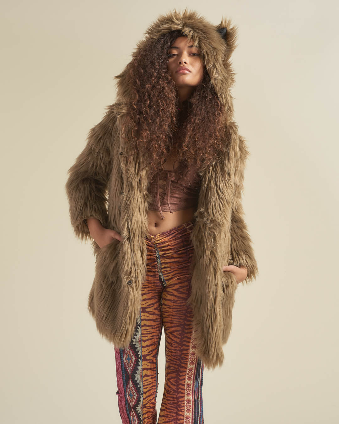 Ash Wolf Classic Faux Fur Coat | Women&#39;s