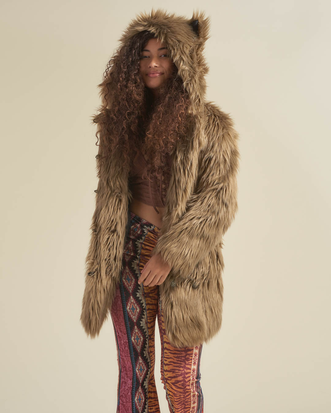 Ash Wolf Classic Faux Fur Coat | Women&#39;s