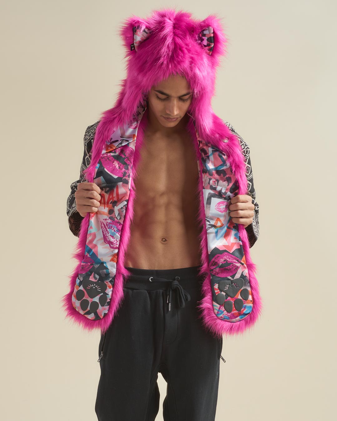 Lipstick Wolf Collector Edition Faux Fur Hood | Men&#39;s