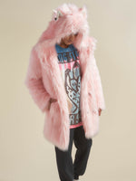 Flamingo Wolf Classic Faux Fur Coat | Men's