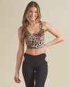 Arabian Leopard Velvet Crop Tank Top | Women's