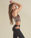Arabian Leopard Velvet Crop Tank Top | Women's