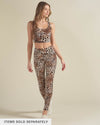 Arabian Leopard Velvet Leggings | Women's