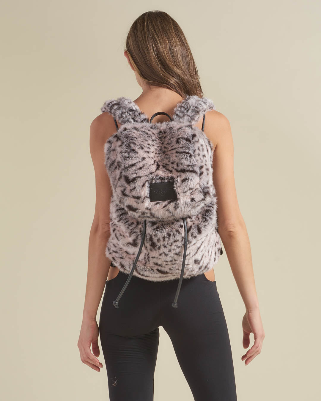 White Tiger Faux Fur Backpack