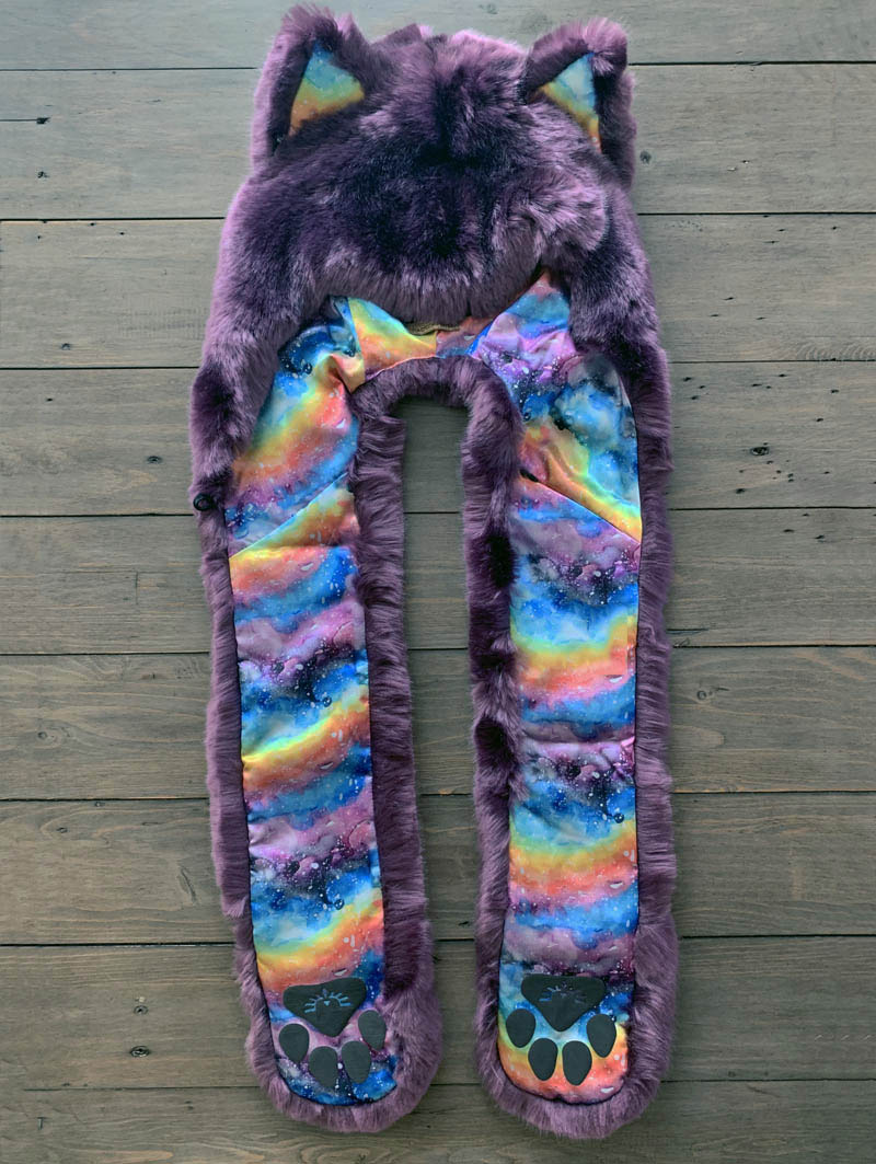 Lavender Wolf Luxe Faux Fur Collector Edition SpiritHood 