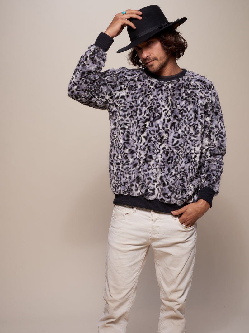 Man wearing Bobcat Luxe Sweater, front view 1