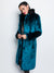 Royal Wolf Luxe Calf Length Faux Fur Coat for Women