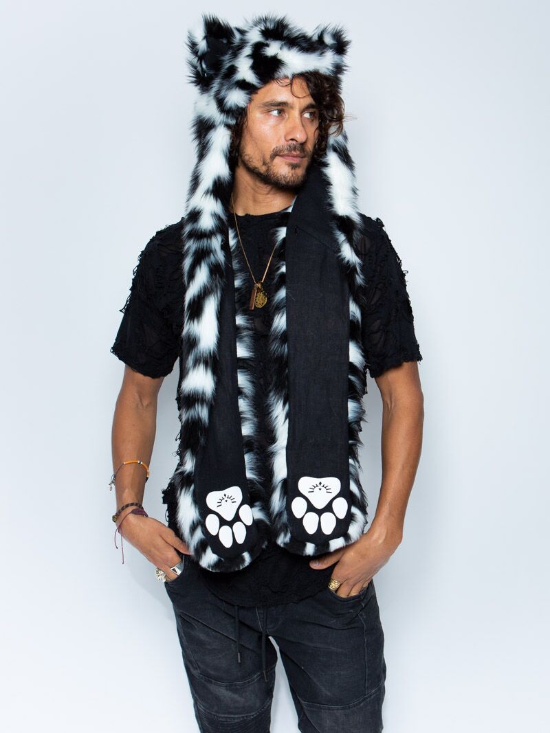 CE SpiritHood with Spotted Leopard Design on Male Model