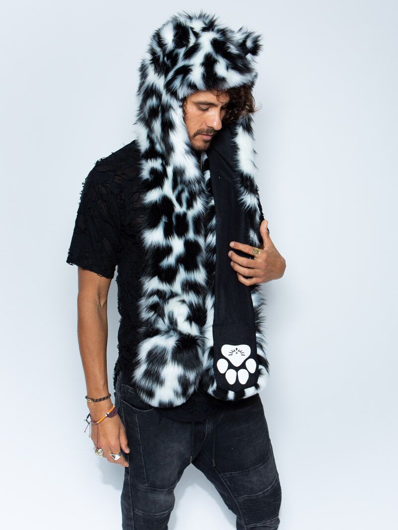 Black and White Spotted Leopard CE SpiritHood on Male