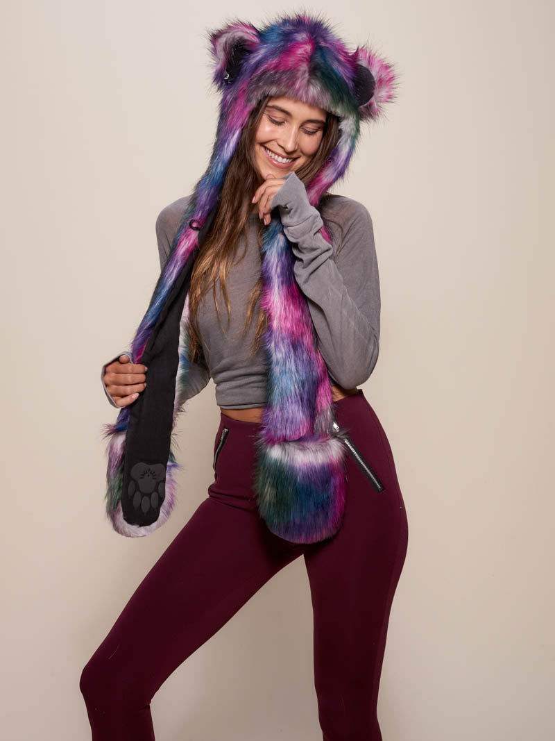 Exterior and Interior View of Limited Edition Disco Bear SpiritHood 