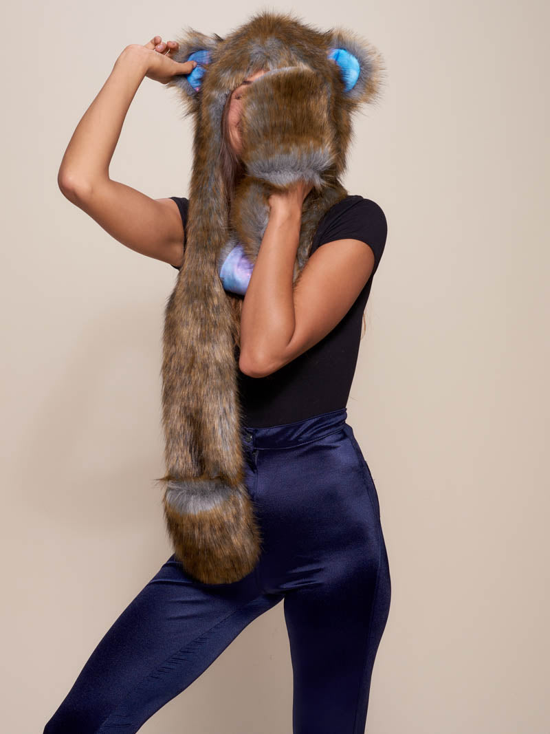 Collector Edition Honey Bear Galaxy Hooded Faux Fur