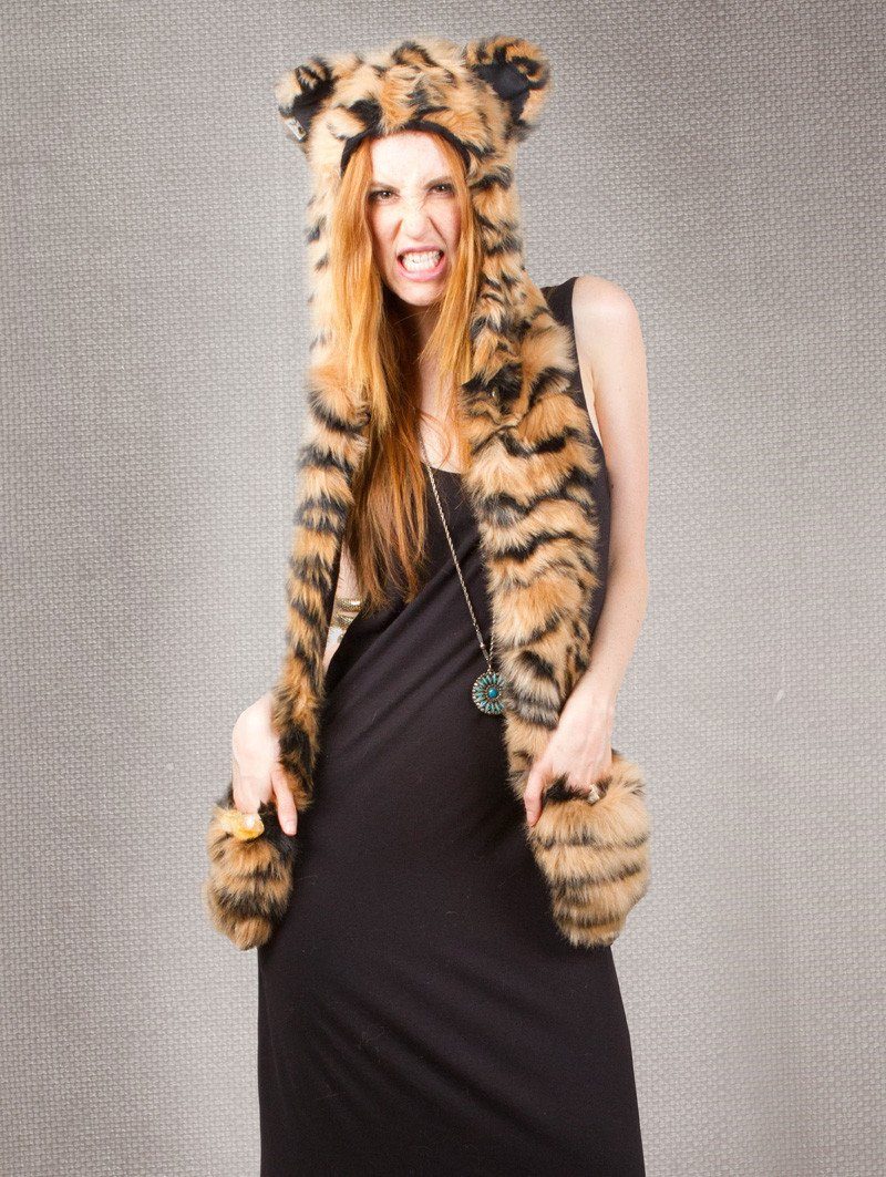 Tiger SpiritHood on Female Model
