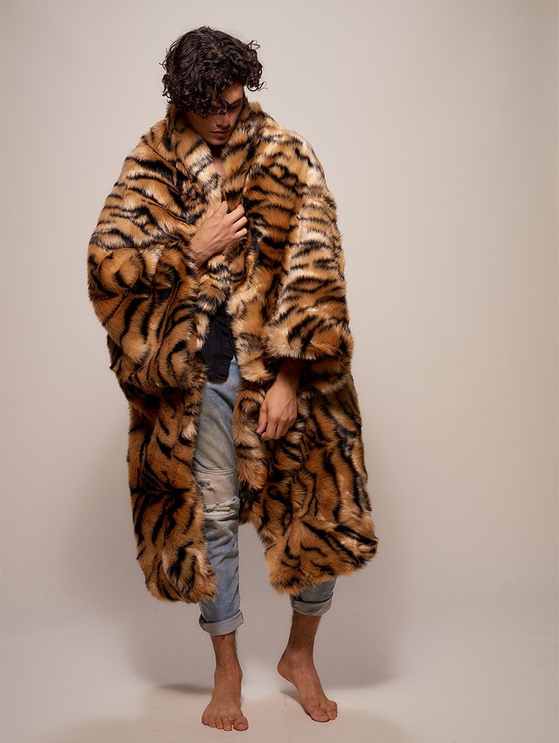 Black and Orange SpiritHoods Tiger Throw  on Female 