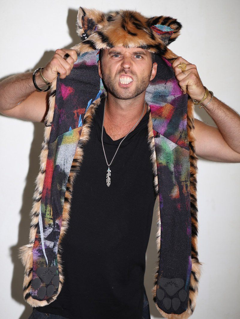 Hooded Faux Fur with Tiger Collectors Edition Design