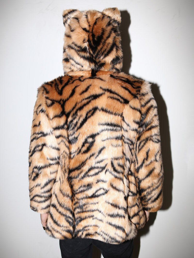 Faux Fur SpiritHoods Coat with Tiger Design