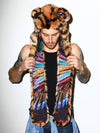 Exterior and Interior View of Tiger Collectors Edition Faux Fur with Hood
