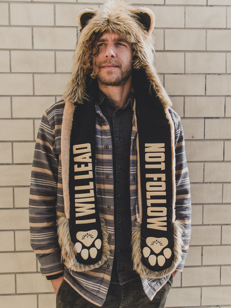 Brown Unleashed Lion Limited Edition *Unisex* SpiritHood on Male