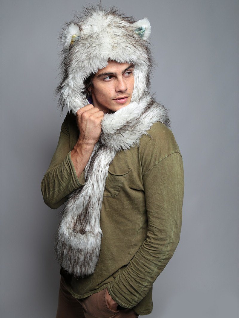Male Wearing Siberian Fox Collector Edition SpiritHood