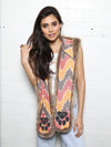 Woman wearing Coyote Sedona Faux Fur SpiritHood, front view 5