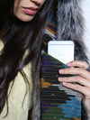 Interior Pocket in Grey Wolf Ikat Collectors SpiritHood