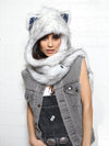 Husky Arrows Hooded Faux Fur on Female