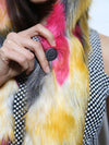 Custom Logo Button on Monarch Butterfly SpiritHood 