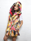 Butterfly Hooded Faux Fur Vest *Unisex* 