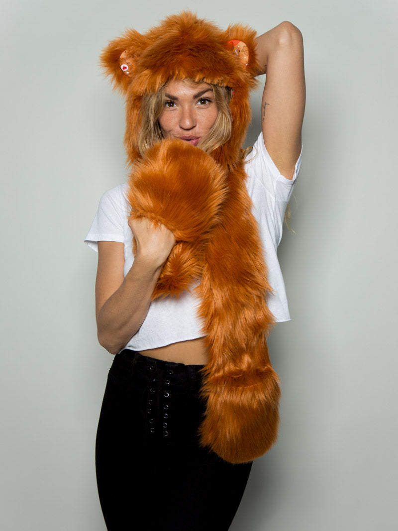 Tenderheart Bear Collector Edition Faux Fur with Hood on Female