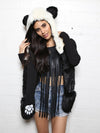 Panda Bear Hooded Faux Fur