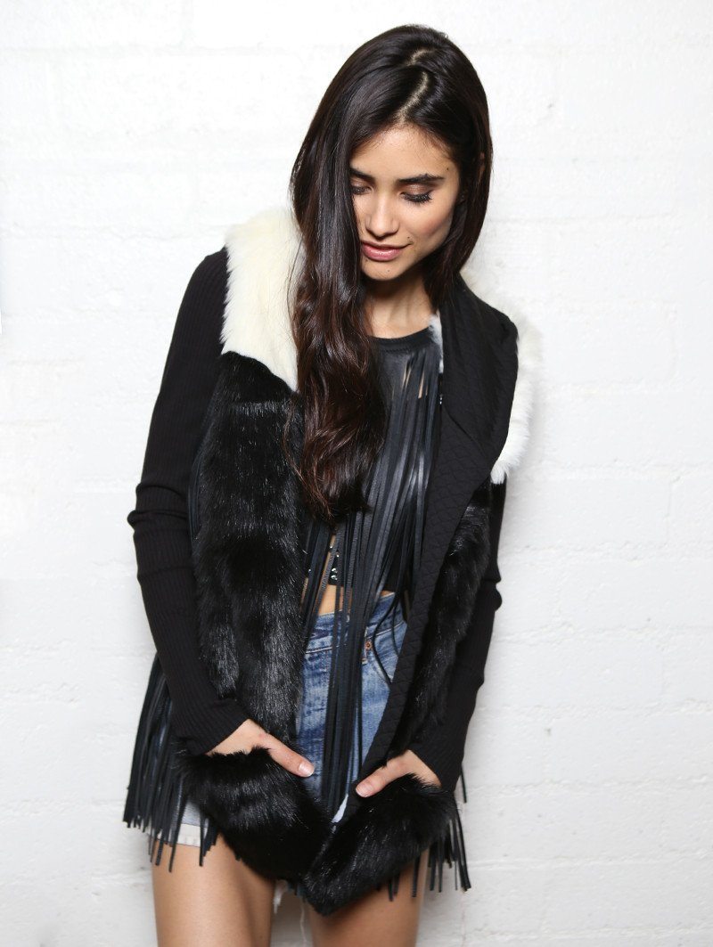 Female Wearing Panda Bear SpiritHood 