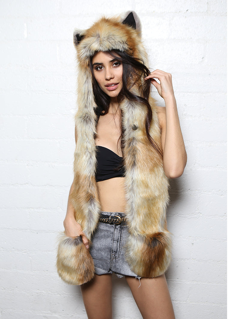 Red Fox Faux Fur from Grey Wolf + Red Fox Bundle