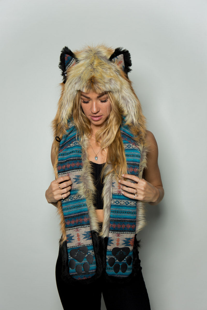 Collector Edition Hooded Faux Fur Red Fox 2.0 SpiritHood on Woman