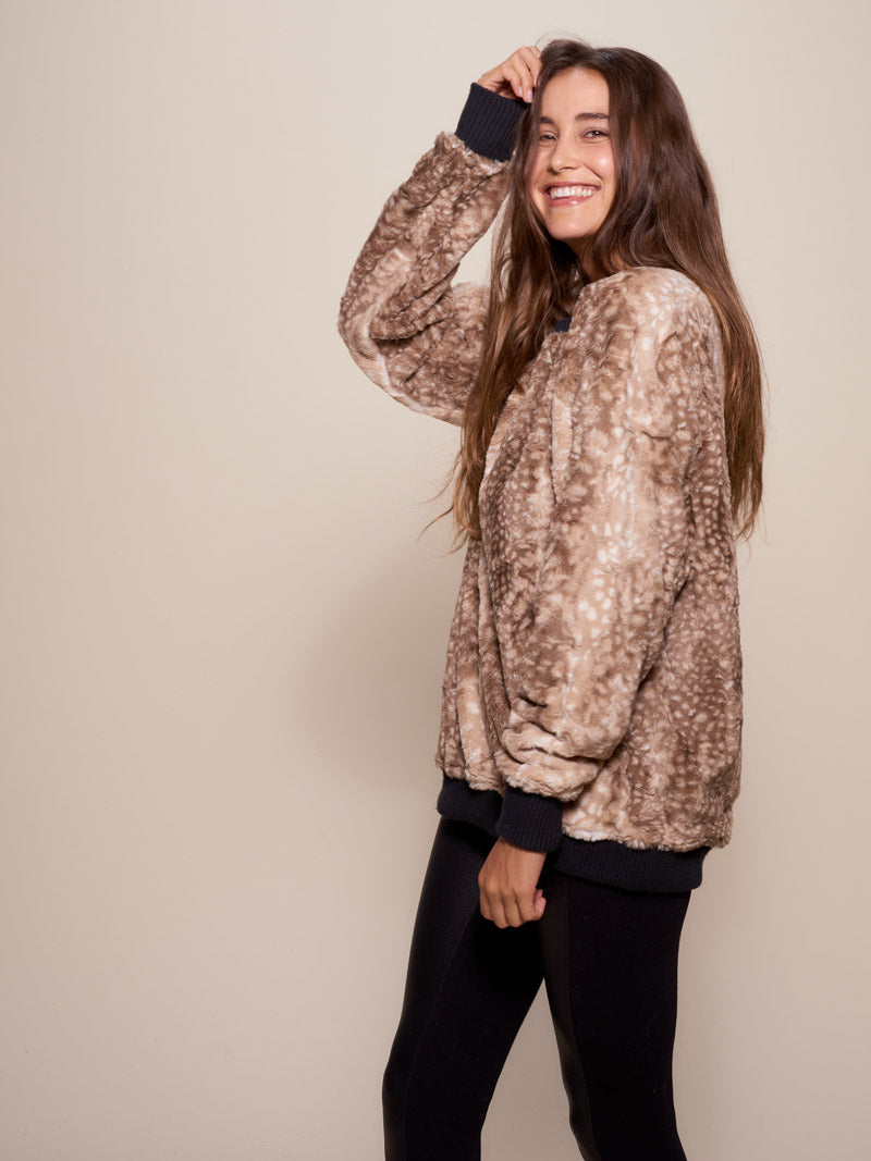 Iberian Lynx Women's Luxe Faux Fur Sweater