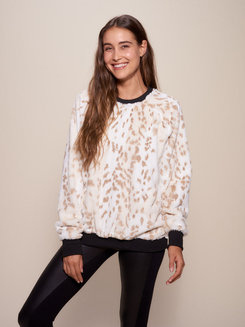 Snow Leopard Luxe Sweater - SpiritHoods