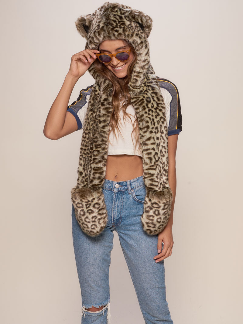 Forest Leopard Collector Edition Luxe Faux Fur with Hood 