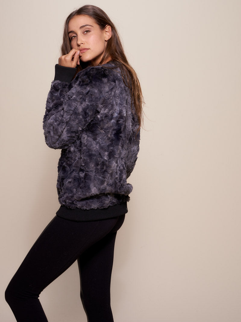Shark Faux Fur Luxe Women's Sweater Sweatshirt | SpiritHoods