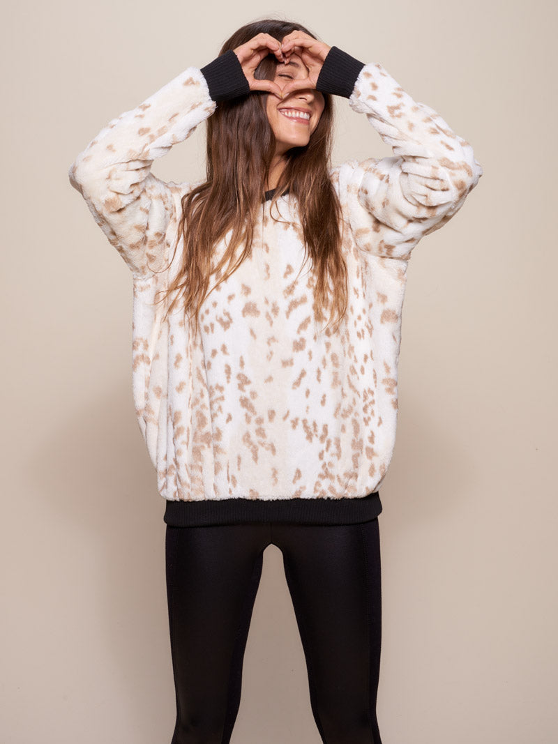 Snow Leopard Luxe Sweater - SpiritHoods