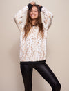 Snow Leopard Luxe Sweater - SpiritHoods