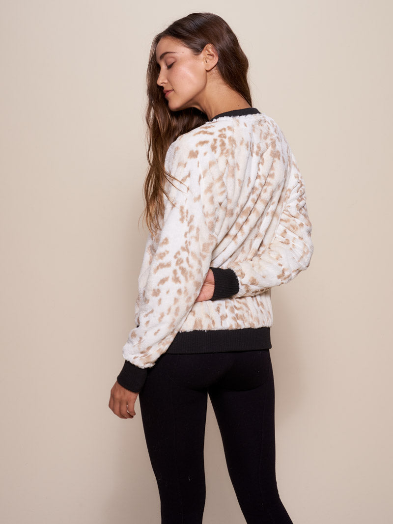Snow Leopard Luxe Sweater - SpiritHoods