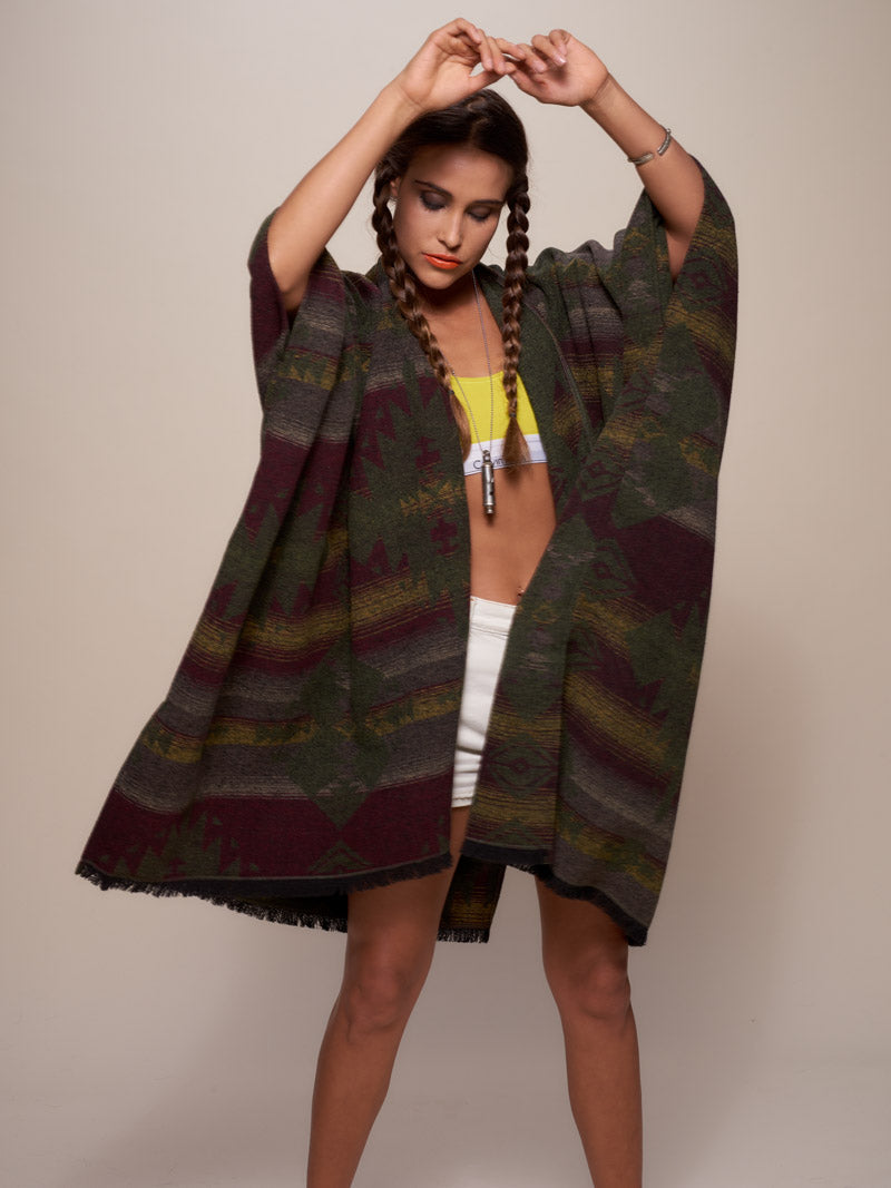 Grizzly SpiritHoods Poncho on Female Model