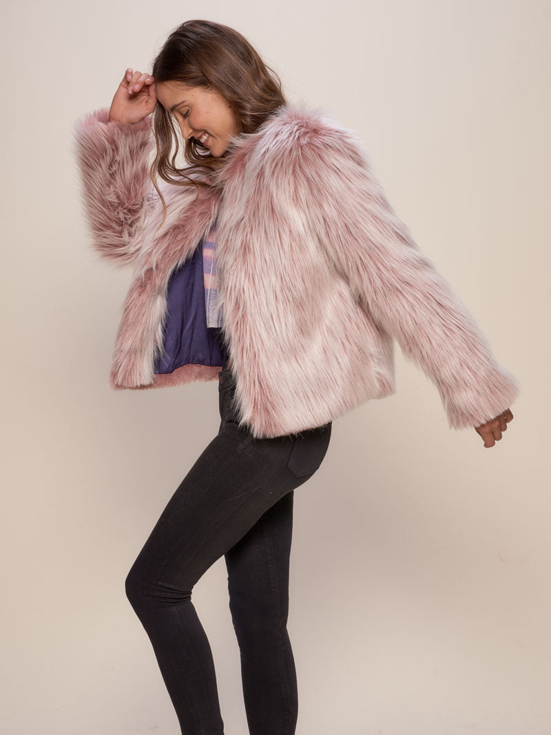 Female Wearing Galah Limited Edition Faux Fur SpiritHoods Bomber 