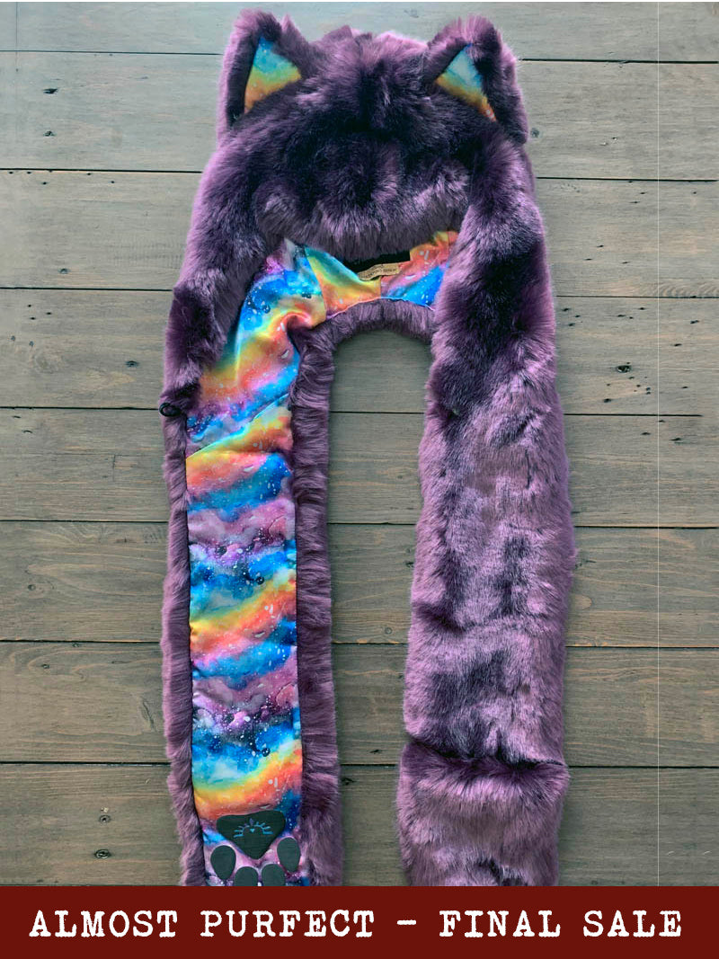 *Almost Purfect* Lavender Wolf Luxe SpiritHood - SpiritHoods