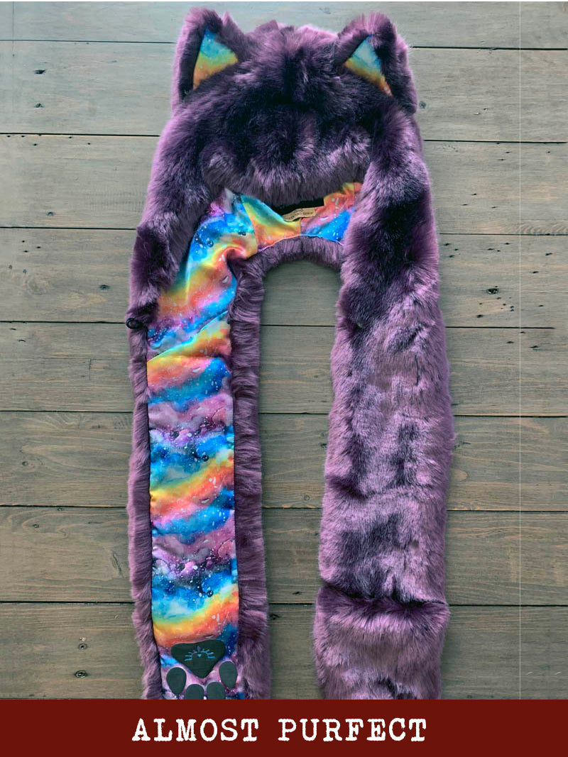 *Almost Purfect* Lavender Wolf Luxe SpiritHood - SpiritHoods