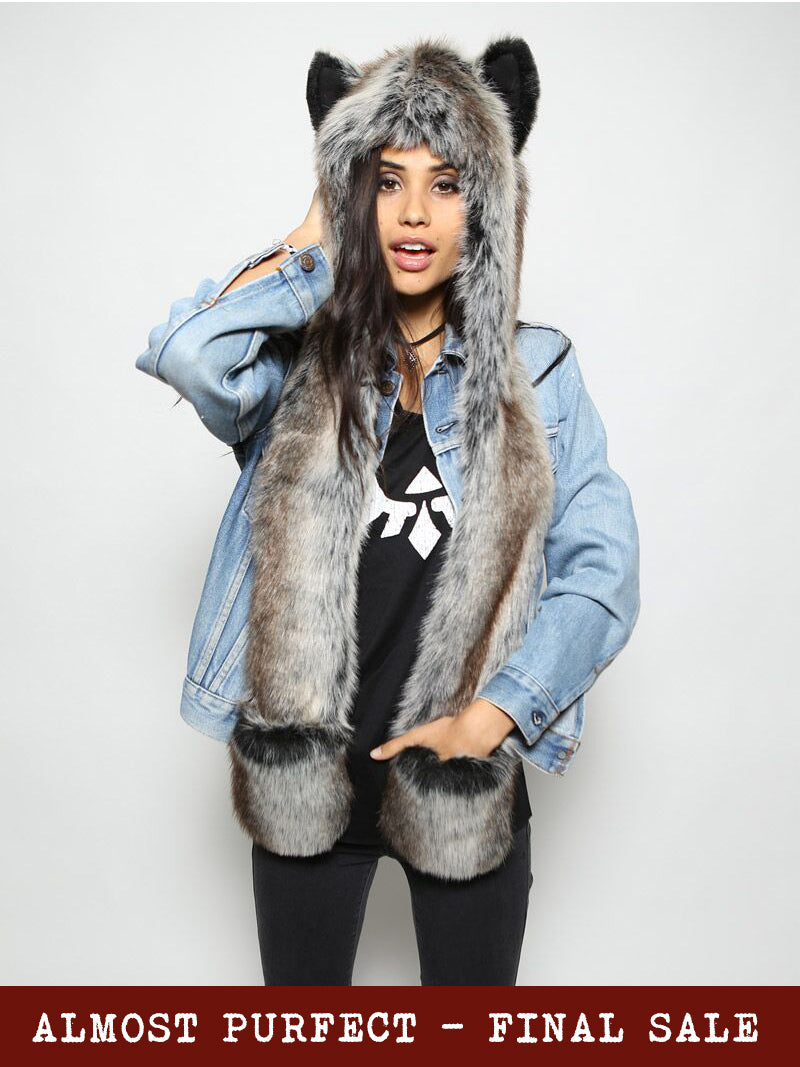 *Almost Purfect* Grey Wolf SpiritHood - SpiritHoods