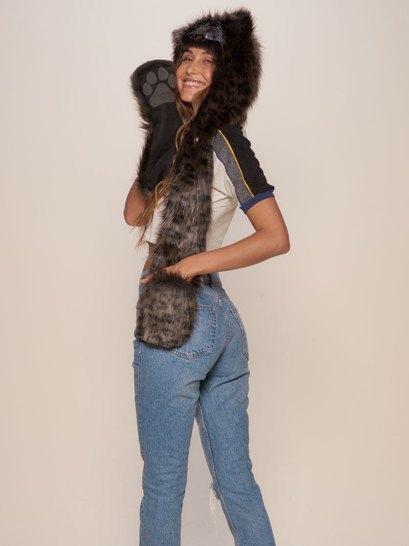 Limited Edition Panthera Black Panther Hooded Faux Fur